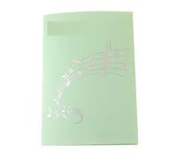 Music File Folder Expand Music Folder Piano Score 4 Pages Plastic Storage Holder A4 Size Chorus Dedicated for Art Students(Green)