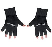 Music Fingerless Gloves featuring a White Embroidered Motorhead Logo