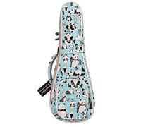 MUSIC FIRST Canvas PANDA Concert ukulele case ukulele bag Ukulele backpack Ukulele Gig Bag (23/24 inch Concert, PANDA)