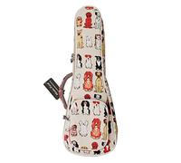 MUSIC FIRST Concert Ukulele Case 'MR DOG', Original Design, Fit 23/24 inch, Unisex, Zipper Closure