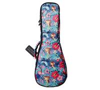 MUSIC FIRST Ocean Blue “Little Mermaid” Ukulele Case, Concert Size, Soft Case, Waterproof, Padded Handle, Single Shoulder Strap, Back Pocket