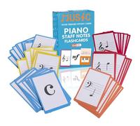 Music Flash Cards, 104 Piano Flash Cards - Basic Music Symbols,Staff Notation, Pitch/Syllable Names, Keyboard Position, Flat/Sharp,Education Cards (Piano Flash Cards)