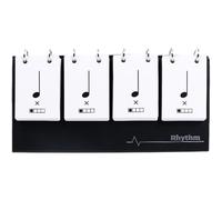 Music Flash Cards for Kids, Music Theory Rhythm Flash Cards Note Training Card Education Toy Improve Sightreading & Musical Terminalogy for Beginner Students, White.