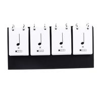 Music Flash Cards, Music Note Flash Cards with Stand for Piano Violin | Easy Flip Ring-Bound Design, Clear Rhythm Notes, Great for Home, Studio and Classroom Practice