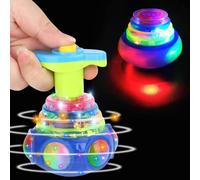 Music Flashing Spinner Toy, Kids Light Up Spin Tops, Funny LED Shining Music Tops For Birthday Gift, Classroom Rewards, Stocking Stuffers for Boys Girls
