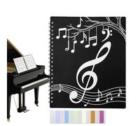 Music Folder - 40 Pockets Organiser Album - Shows 80 Pages Spiral Binding Choir Note Folder for Resume Money Scrapbook Presentation Photos Documents Paper Painting Artworks