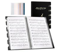 Music Folder | A4 Sheet Music Holder - Manuscript Folder Storage for Presentations, Business, School, Office, Band, Choir, Travel, Meeting Room, Performance