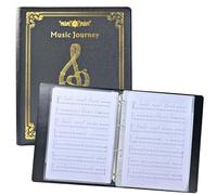Music Folder, Choir Holder, Music Organiser, Music Folder, for Choir Singers, Stage Performances, Letter Size, Music Binder 40 Pages Capacity, Writeable Choir Folder (Black)