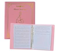 Music Folder, Choir Holder, Sheet Music Organiser, Music Folder, for Choir Singers, Stage Performances, Letter Size, Letter Size Sheet Folder, 40 Pages Capacity, Writeable Choir Folder (Vibrant Pink)