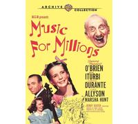 Music For Millions (DVD) Jimmy Durante June Allyson Margaret O'Brien (US IMPORT)