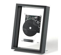 Music Frame CD Player - Decorative Photo Frame with Remote Control, LED Screen, 5.0 Bluetooth, Four Placement Modes for Home, Gallery, Office