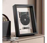 Music Frame CD Player, Music Decorative Photo Frame, with Remote Control and LED Screen, 5.0 Bluetooth/3.5mm AUX Output, Without Speakers, Wall Mountable, for Home Office Gallery