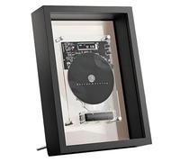 Music Frame CD Player, Wall Mountable CD Player Frame Decorative with Remote Control, 5.0 Blue-tooth/3.5mm Aux Output, Without Speakers for Home Corridor Office Wall Decor black