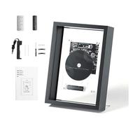 Music Frame CD Player, Wall Mountable CD Player With Remote Control, 5.0 Bluetooth/3.5mm AUX Output, Without Speakers, Desktop/Wall Placement, for Home/corridor/Office/Wall Decor (Black)