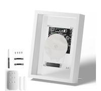 Music Frame CD Player, Wall Mountable CD Player With Remote Control, 5.0 Bluetooth/3.5mm AUX Output, Without Speakers, Desktop/Wall Placement, for Home/corridor/Office/Wall Decor (White)
