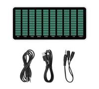Music Frequency Analyzers 5 Curved Mode with 3.5Mm, Green Light | Sound Levels Meter with LED Display for Music Production and Live for Musicians
