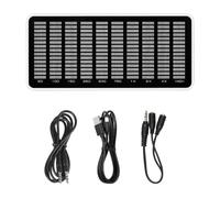 Music Frequency Analyzers 5 Curved Mode with 3.5Mm, WhiteLlight | Sound Levels Meter with LED Display for Music Production and Live for Musicians