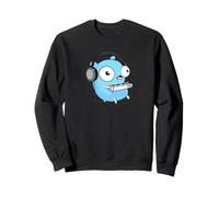 Music Gopher Tee - Fun Programmer Developer GO lang Logo Sweatshirt