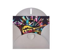 Music Graffiti Style print Greeting Cards - Thank-You Cards Party Invitation Cards for Festive Celebrations