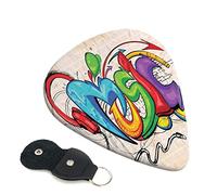 Music Graffiti Style Printed Guitar pick Guitar Plectrums for Acoustic Guitar Electric Guitar Bass Guitar - Guitar Accessories - 6 Pack 0.96mm