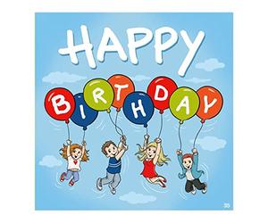 Music Greeting Card - Funny Archie Happy Birthday Card - Matching Saying & Inside - Includes Envelope - 17cm x 16.5cm