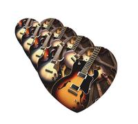 Music Guitar Car Air Fresheners Cards Set of 4 Pieces Personalized Car Fresheners Gifts for Men Women Auto Aromatherapy Tablets Hanging Scented Cards for Wardrobe Bathroom