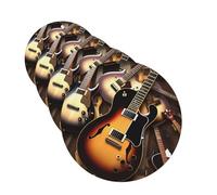 Music Guitar Car Air Fresheners Cards Set of 4 Pieces Personalized Car Fresheners Gifts for Men Women Auto Aromatherapy Tablets Hanging Scented Cards for Wardrobe Bathroom