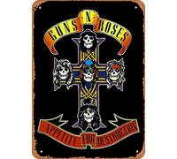 Music Guns N Roses Metal Tin Sign Poster Vintage Art Wall Decor 12 X 8 Inch