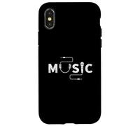 Music Headphones and Microphone for Singer or Musician Case for iPhone X/XS