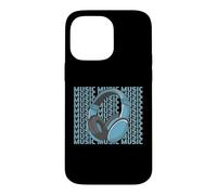 Music Headphones Modern Aesthetic DJ Audio Lover Graphic Case for iPhone 14 Pro Max