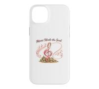Music Heals the Soul Pink Ribbon Breast Cancer Shirt Case for iPhone 14 Plus