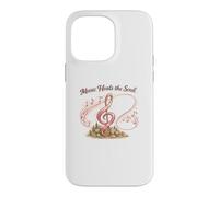 Music Heals the Soul Pink Ribbon Breast Cancer Shirt Case for iPhone 14 Pro Max