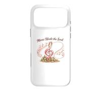 Music Heals the Soul Pink Ribbon Breast Cancer Shirt Case for iPhone 17 Pro Max