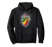Music Heart Black History Month Colors Men Women Musician Pullover Hoodie