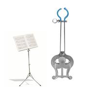 Music Holder, Marching Clamp Practical Lightweight Compact Silver for Musical Instrument for Trumpet for Lyre