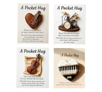 Music Hug Handmade Keepsake Cards - Portable Inspirational Gift for Kids, Teens & Musicians | Encouragement Tokens for Birthday, Christmas, Concert, or Holiday Events