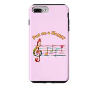 Music Humor Put on a Happy Face Treble Notes Funny Musician Case for iPhone 7 Plus/8 Plus