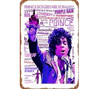 Music Icons Pop Art PRINCE POP ART 2 Metal Tin Sign Poster Vintage Art Wall Decor 12 x 8 inch