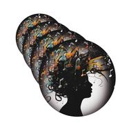 Music image Car Air Fresheners Cards Set of 4 Pieces Personalized Car Fresheners Gifts for Men Women Auto Aromatherapy Tablets Hanging Scented Cards for Wardrobe Bathroom