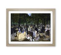 Music In The Tuileries Gardens By Edouard Manet Classic Painting Framed Print | A2 Oak Framed Wall Art | Ready to Hang | Classic Music Picture | Living Room Bedroom Lounge Office