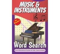 Music & Instruments Word Search Puzzle Book: Word searches with easy-to-read print about Musical Instruments, Famous Composers, Genres & Musical Terms ... - Gift for vacations, holidays, and free time
