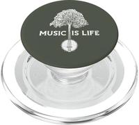 Music is Life - Vintage Banjo & Tree Distressed Musician PopSockets PopGrip for MagSafe