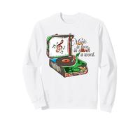 Music Is Love In Search Of A Word Vintage Record Player Sweatshirt
