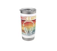 Music is Math with Feelings Stainless Steel Insulated Tumbler