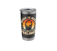 Music is Math with Feelings Stainless Steel Insulated Tumbler