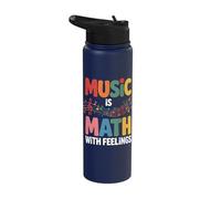 Music is Math with Feelings Stainless Steel Insulated Water Bottle