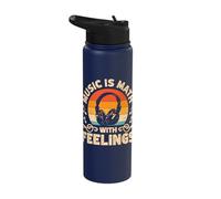 Music is Math with Feelings Stainless Steel Insulated Water Bottle