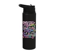 Music is Math with Feelings Stainless Steel Insulated Water Bottle