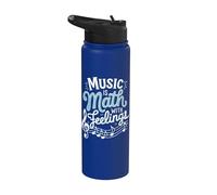 Music is Math with Feelings Stainless Steel Insulated Water Bottle