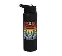 Music is Math with Feelings Stainless Steel Insulated Water Bottle